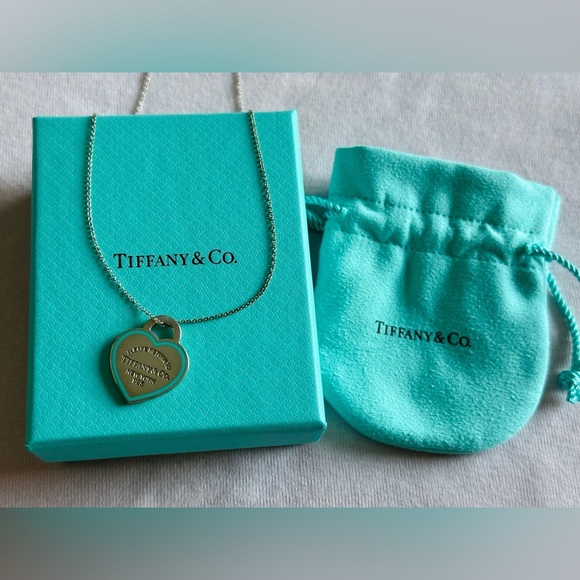 Tiffany & Co. Jewelry - Authentic Tiffany and Co. Return to Tiffany - Medium Enamel Heart necklace. RARE